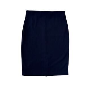 Philosophy Navy Blue Stretch Pencil Skirt w/ Back Slit - SIZE 6